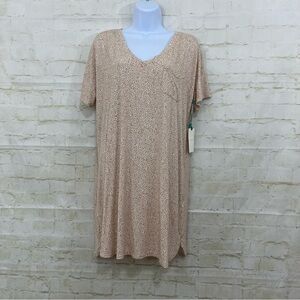 Awhile Tan Animal Print Night Sleep Gown Stitch Fix